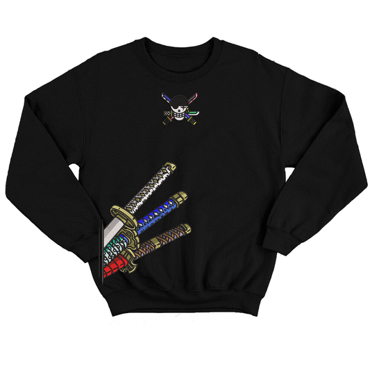 Zoro espadas v1.2 Buzo cuello redondo