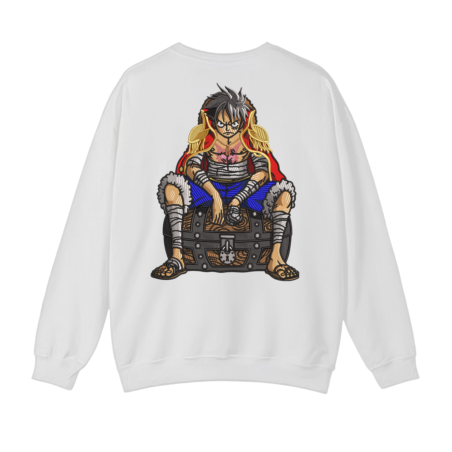 Luffy cofre Buzo cuello redondo