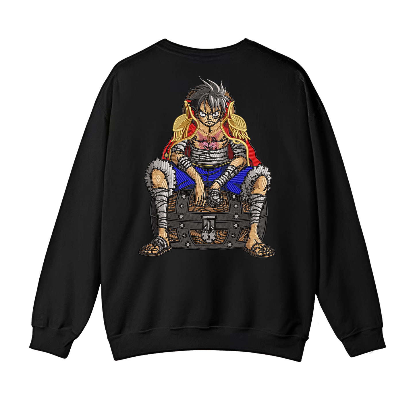 Luffy cofre Buzo cuello redondo