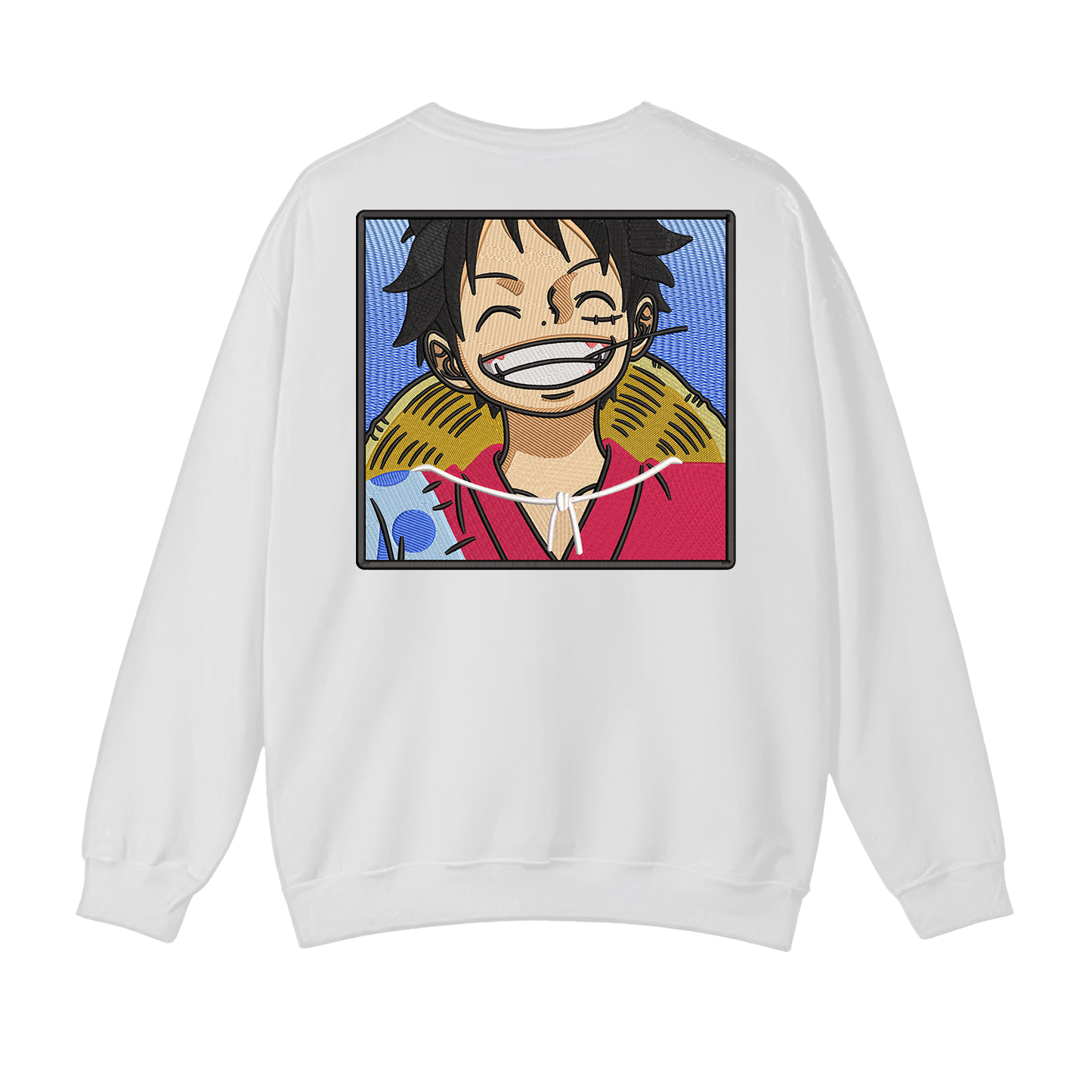 Monkey D Luffy v1 Buzo cuello redondo