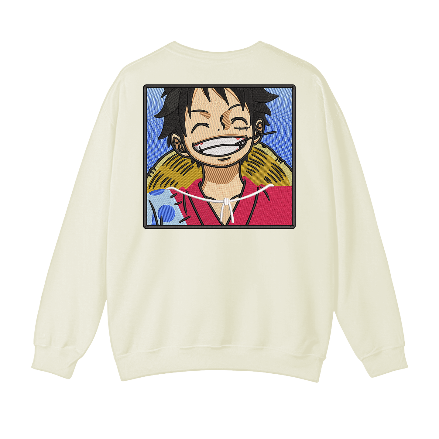 Monkey D Luffy v1 Buzo cuello redondo