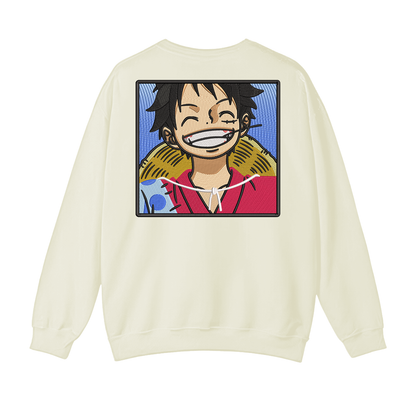 Monkey D Luffy v1 Buzo cuello redondo