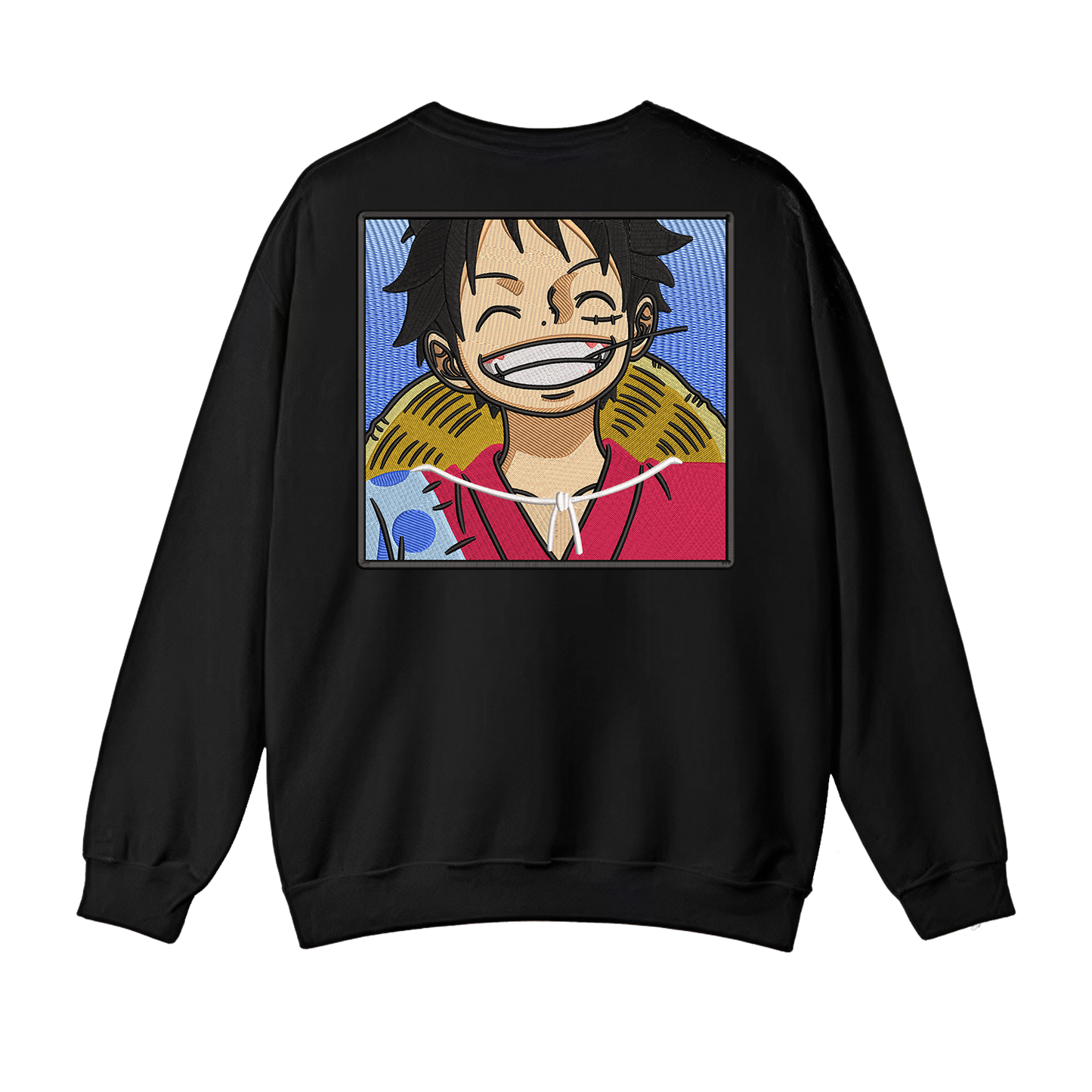 Monkey D Luffy v1 Buzo cuello redondo