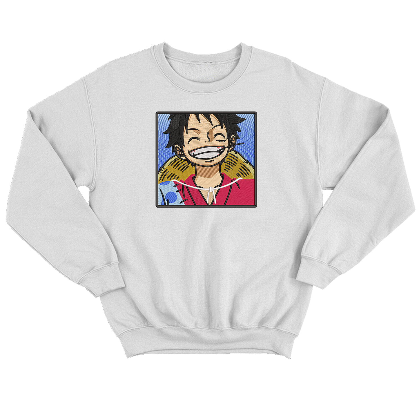 Monkey D Luffy v1 Buzo cuello redondo