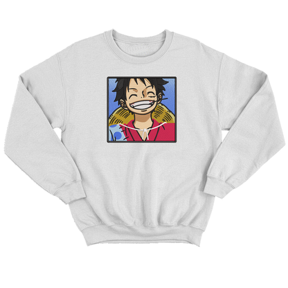 Monkey D Luffy v1 Buzo cuello redondo