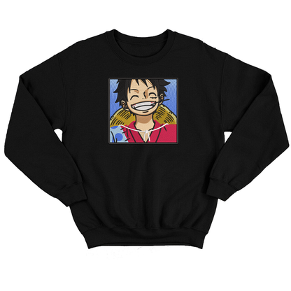 Monkey D Luffy v1 Buzo cuello redondo