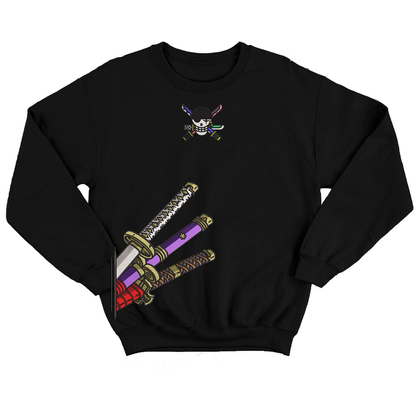 Zoro espadas v2 Buzo cuello redondo