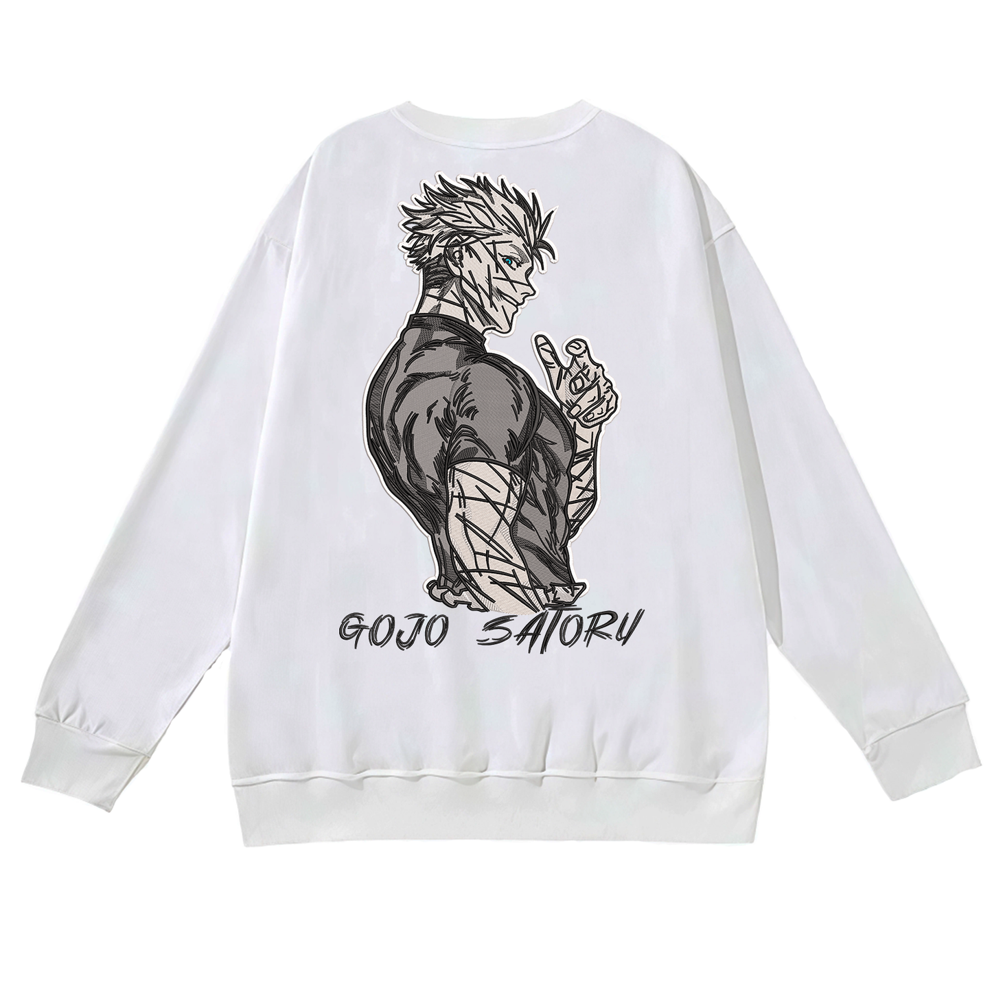 Gojo Satoru v1 buzo cuello redondo