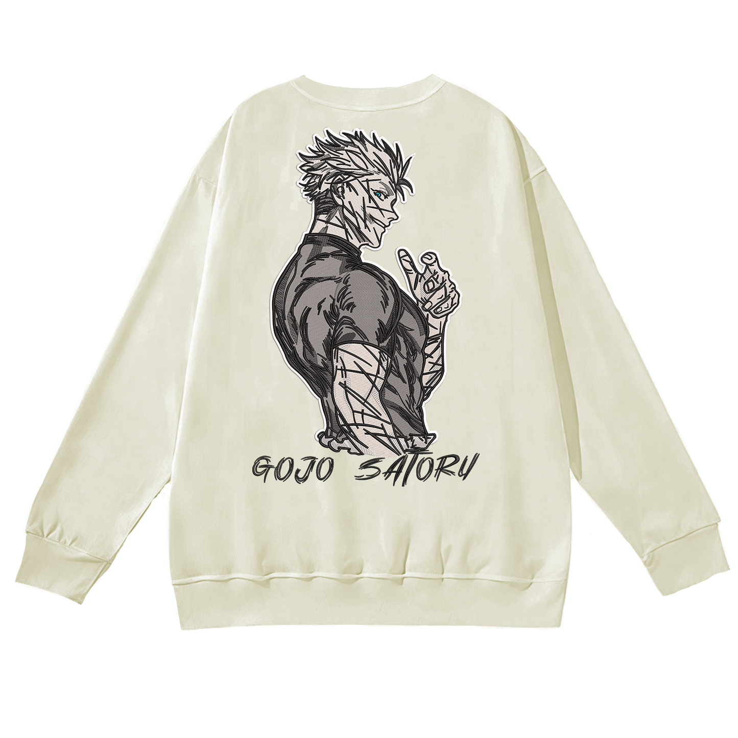 Gojo Satoru v1 buzo cuello redondo