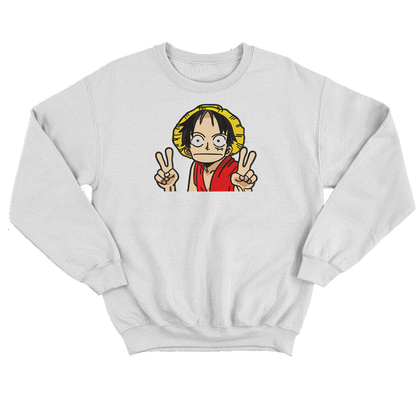 Luffy grimaces, round-neck diver