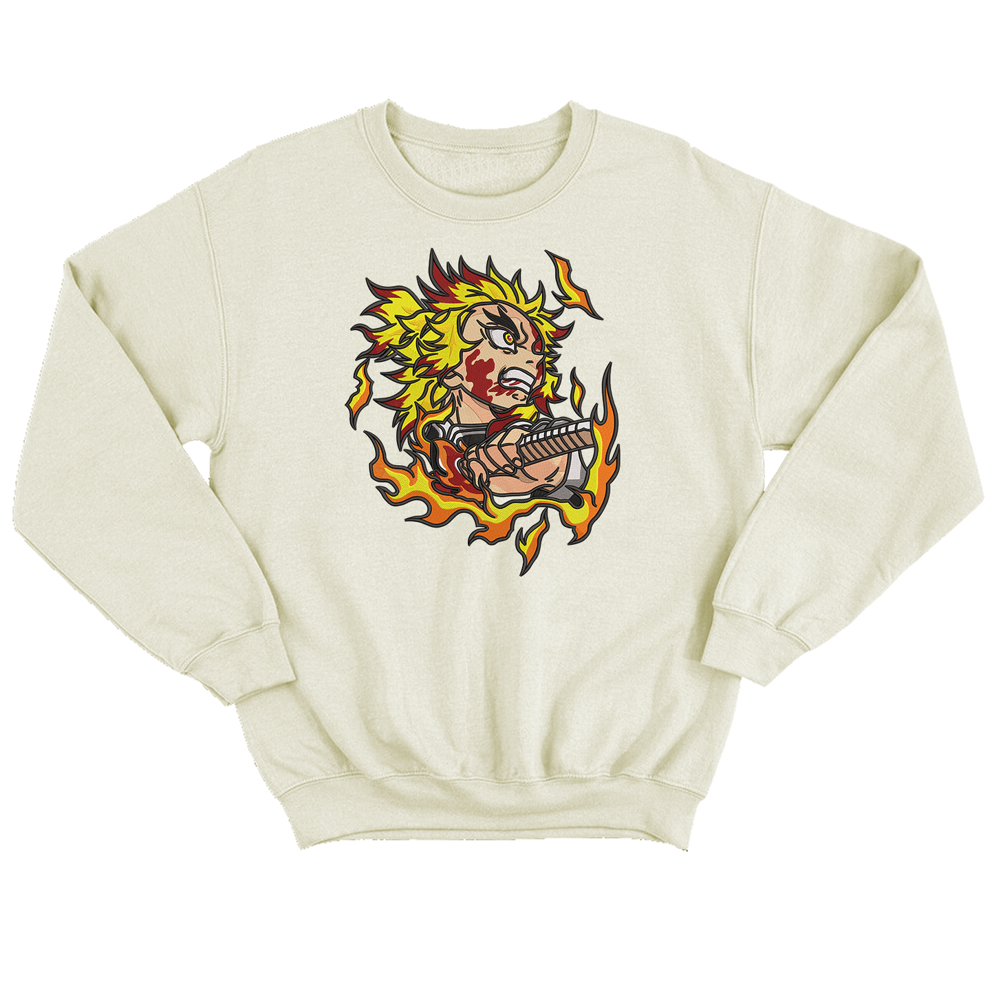 Rengoku v1 Buzo cuello redondo